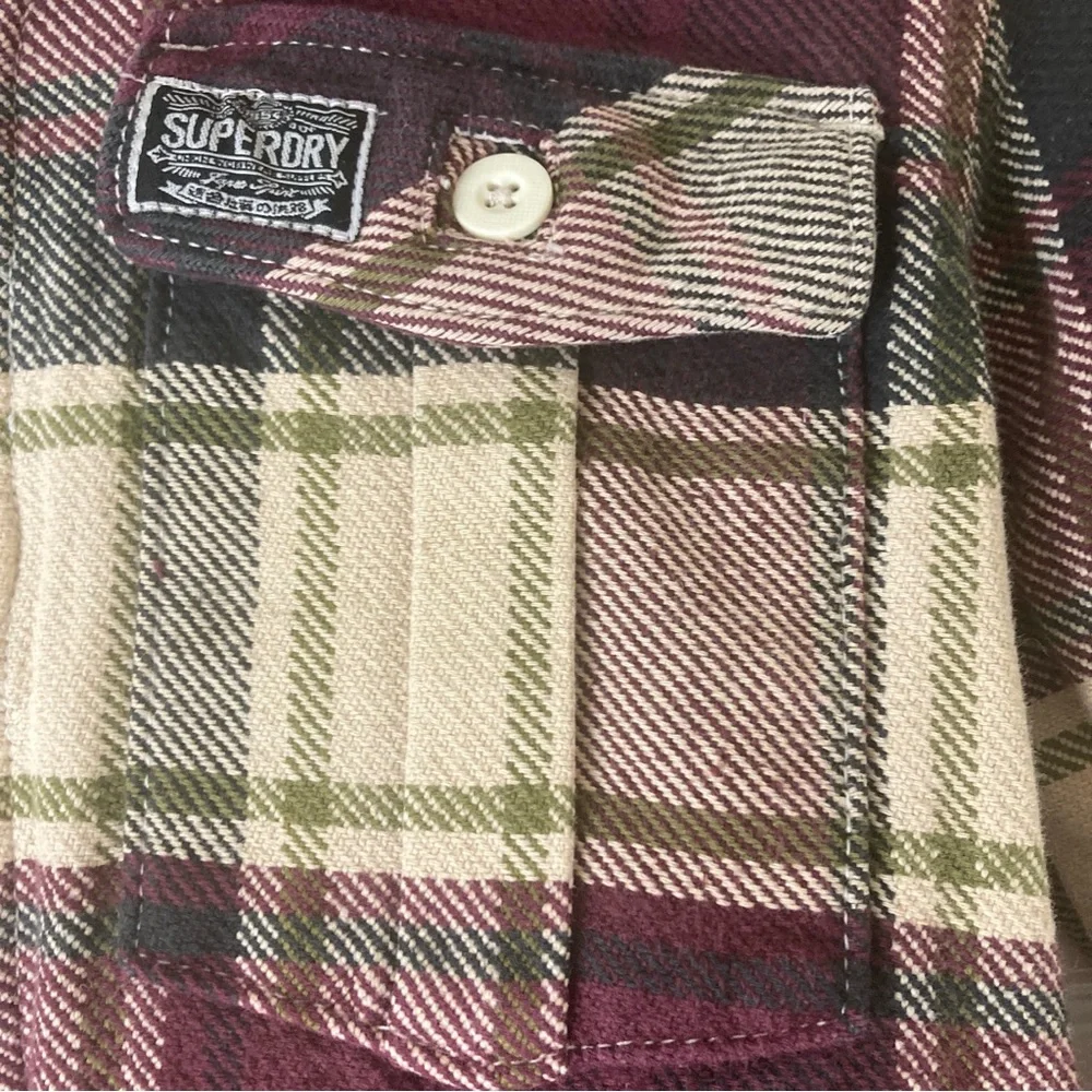 Superdry Co Denim Goods Womens  Plaid Lumberjack Button Up medium - Picture 4 of 16